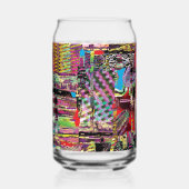 Drinkware Set – Urban Fractals Blikvorm Glas (Voorkant)