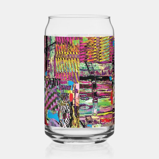 Drinkware Set – Urban Fractals Blikvorm Glas (Rechts)