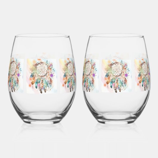 Drinkware Set Wijnglas Zonder Voet (Achterkant)