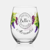 Drinkware Set Wijnglas Zonder Voet (Voorkant)