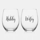 Drinkware Set Wijnglas Zonder Voet (Achterkant)