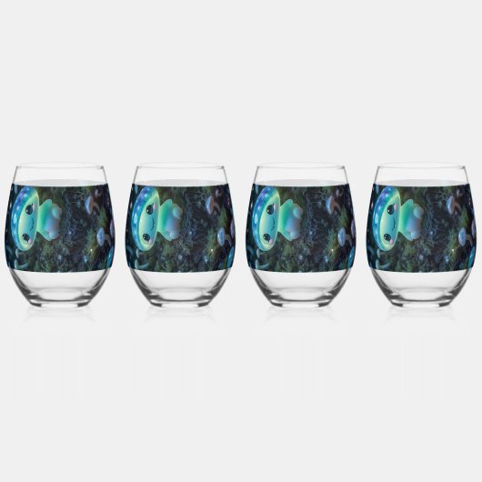 Drinkware Set Wijnglas Zonder Voet (Voorkant)