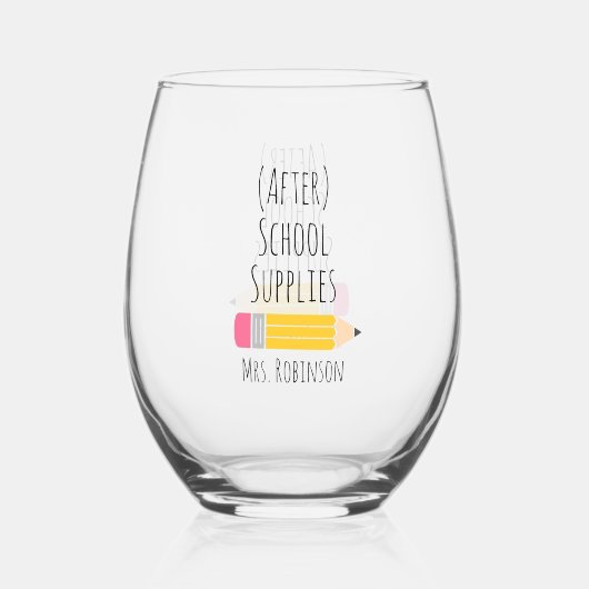 Drinkware Set Wijnglas Zonder Voet (Achterkant)