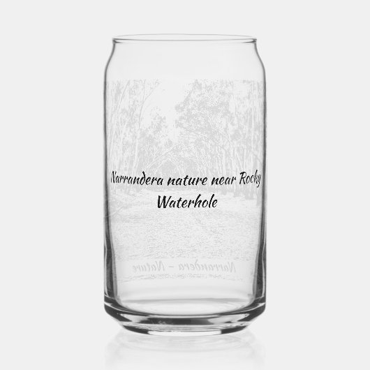 Drinkware Stijl: Gedrukt blikglas Blikvorm Glas (Achterkant)