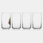 Drinkware Stijl: Gedrukt blikglas, Set: Set van 4, Blikvorm Glas (Rechts)