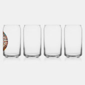 Drinkware Stijl: Gedrukt blikglas, Set: Set van 4, Blikvorm Glas (Links)