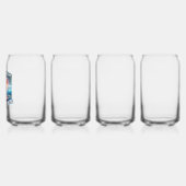 Drinkware Stijl: Gedrukt blikglas, Set: Set van 4, Blikvorm Glas (Links)