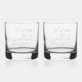 Drinkware Stijl: Gedrukt Glas van Rotsen, reeks (Achterkant)