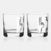 Drinkware Stijl: Gedrukt Rocks Glas, Set: Set van Whisky Glas (Rechts)