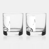 Drinkware Stijl: Gedrukt Rocks Glas, Set: Set van Whisky Glas (Links)