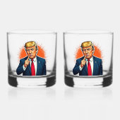 Drinkware Stijl: Gedrukt Rocks Glas, Set: Set van Whisky Glas (Voorkant)