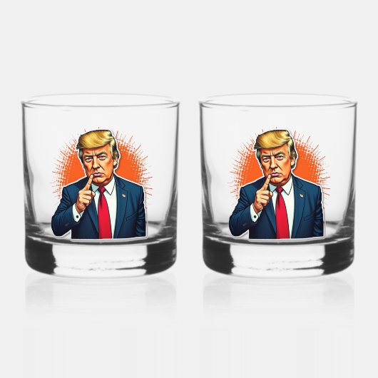 Drinkware Stijl: Gedrukt Rocks Glas, Set: Set van Whisky Glas (Voorkant)