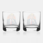 Drinkware Stijl: Gedrukt Rocks Glas, Set: Set van Whisky Glas (Achterkant)