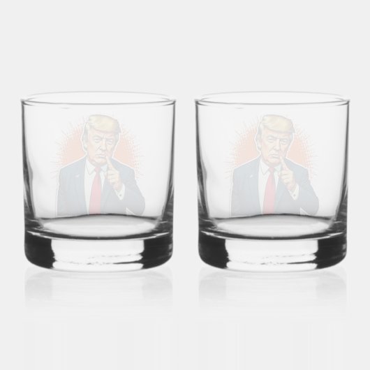 Drinkware Stijl: Gedrukt Rocks Glas, Set: Set van Whisky Glas (Achterkant)