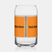 Drinkware Stijl: Gedrukte Kan Glasfoto | tekst. Blikvorm Glas (Voorkant)