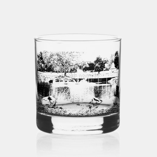 Drinkware stijl: gedrukte rotsen, glas, whisky glas (Voorkant)