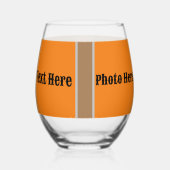 Drinkware Stijl: Gedrukte Wijn Glas foto | tekst. (Rechts)