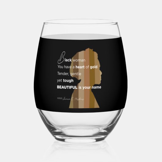 Drinkware Style: Stemless Wine Glass, Set: Stemles Wijnglas Zonder Voet (Voorkant)