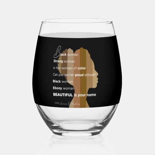 Drinkware Style: Stemless Wine Glass, Set: Stemles Wijnglas Zonder Voet (Voorkant)