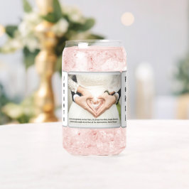 Drinkware trouwfoto met Naam Kan Glas. Blikvorm Glas