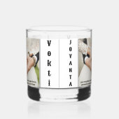 Drinkware trouwfoto met Naam rotsen Glas. Whisky Glas (Rechts)