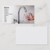 drinkwater visitekaartje (Voorkant / Achterkant)