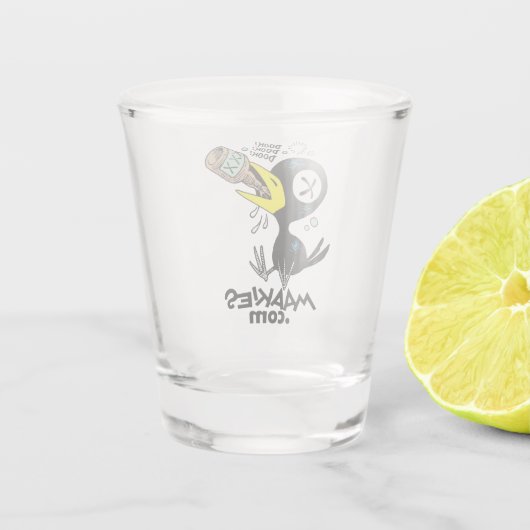 Drinky Crow Dook Shot Glass Shot Glas (Achterkant)