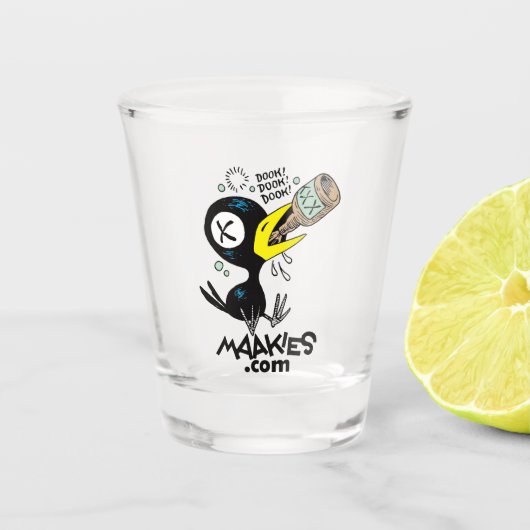 Drinky Crow Dook Shot Glass Shot Glas (Voorkant)