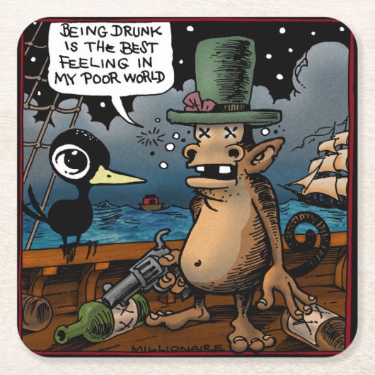 Drinky Crow Drink Onderzetters (Voorkant)