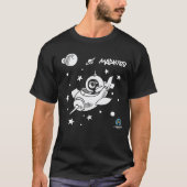 Drinky Crow in Space T-shirt (Voorkant)