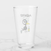 Drinky Crow Pint Glass Glas (Achterkant)