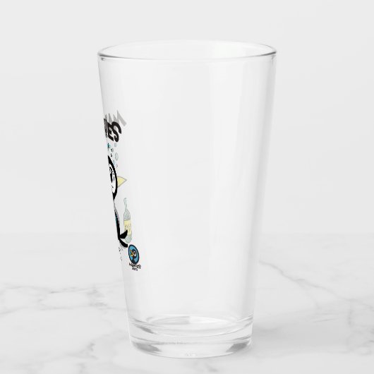 Drinky Crow Pint Glass Glas (Links)