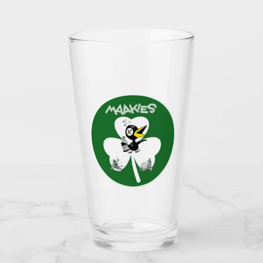 Drinky Crow Pint Glass Glas (Voorkant)