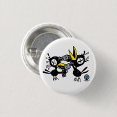 Drinky Crow POW. Button (Voorkant /achterkant)