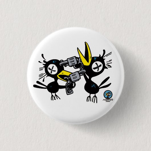 Drinky Crow POW. Button (Voorkant)