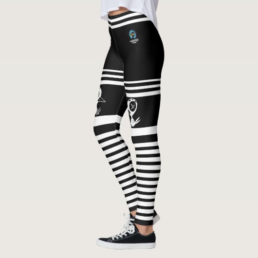 Drinky Crow Stripped Leggings (Links)
