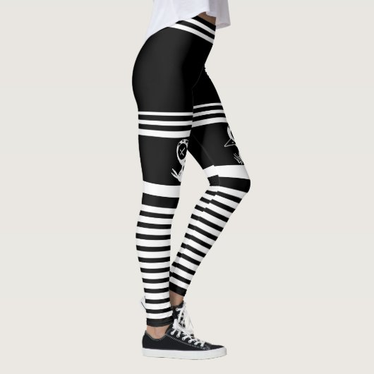 Drinky Crow Stripped Leggings (Rechts)