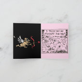 Drinky Crow Valentijn Card Kaart (Binnen)