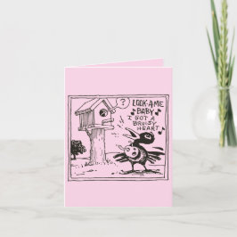 Drinky Crow Valentijn Card Kaart