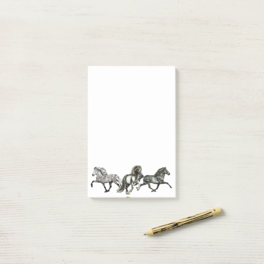 Drio van IJslanders Post-it® Notes (Op bureau)