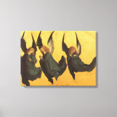 Drio van Renaissance-Engelen door Meester van het  Canvas Afdruk (Voorkant)