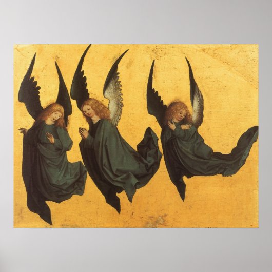 Drio van Renaissance-Engelen door Meester van het Poster (Voorkant)