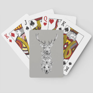 Drio wild dier pokerkaarten