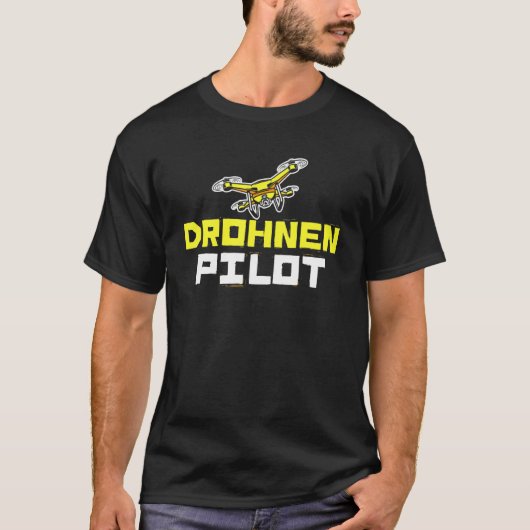 Drione Pilot Rc Quadcopter Pilot T-shirt (Voorkant)