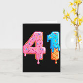 Drip 41 Meme Cool Baseball Stijl Nummer Een en Vee Kaart (Gele Bloem)