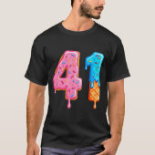 Drip 41 Meme Cool Baseball Style Number Forty One  T-shirt (Voorkant)