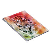 Drip Art Waterverf Tiger Notitieboek (Rechterzijde)