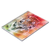 Drip Art Waterverf Tiger Notitieboek (Linkerzijde)