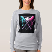 Drip Baseball Bat Magic - Neon Splash Home Bord T-shirt (Voorkant)