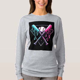 Drip Baseball Bat Magic - Neon Splash Home Bord T-shirt